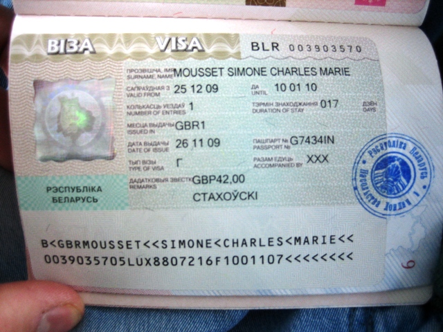 Visa belarus