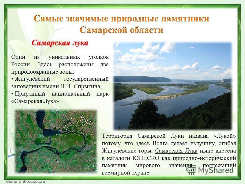 Особенности природных парков. Заповедники и национальные парки Самарской области.