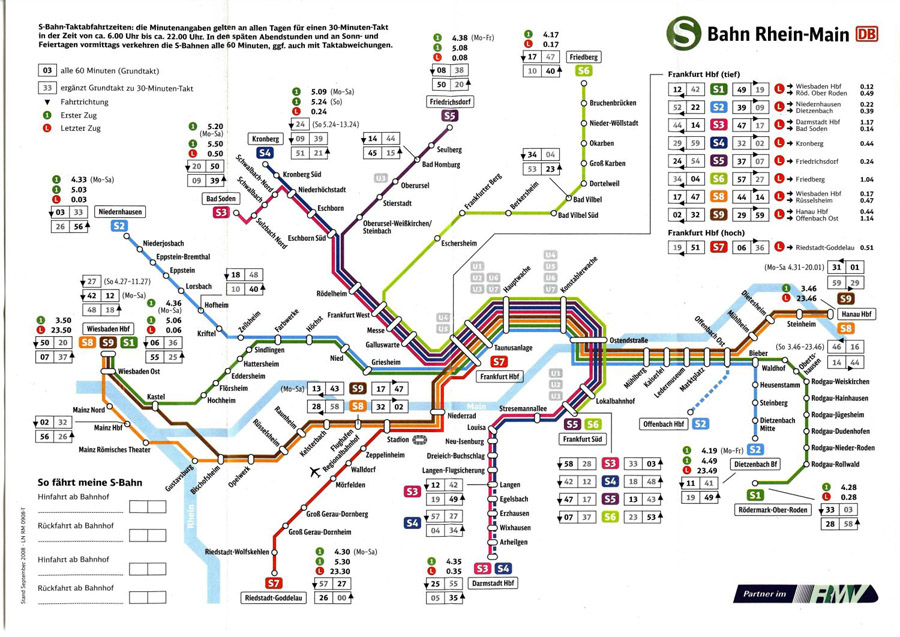 Схема метро франкфурт на майне