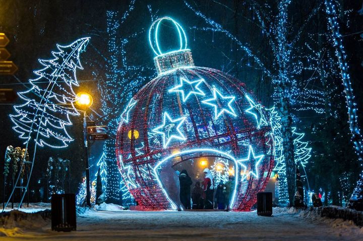 Парки Москвы на Новый год