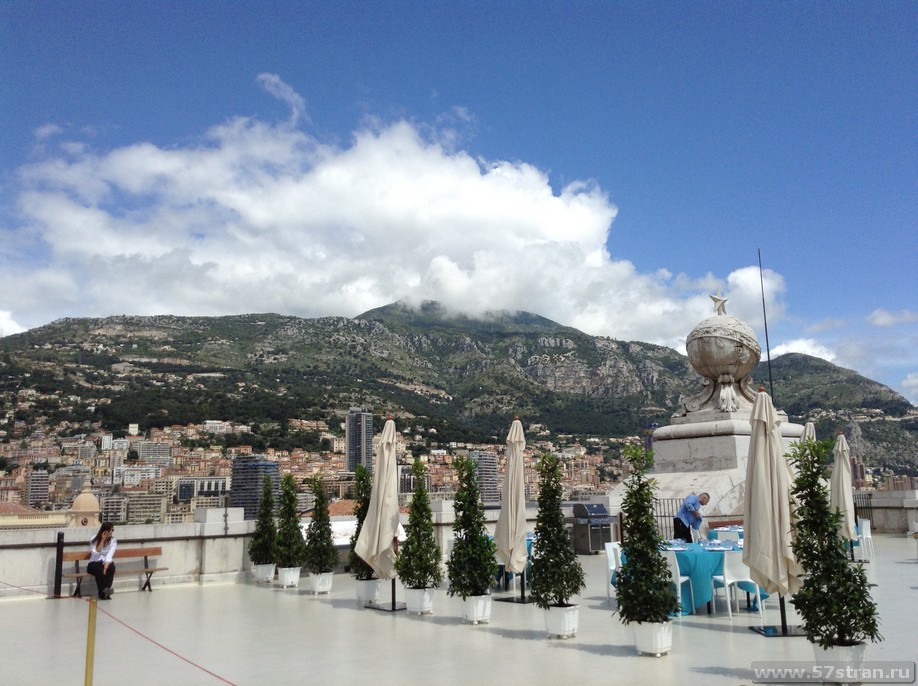 Смотровая площадка на крыше музея океанографии в Монако