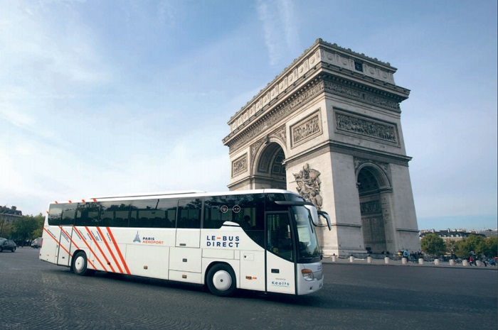 Автобусы Le Bus Direct из воздушного порта Шарль де Голль в Париж