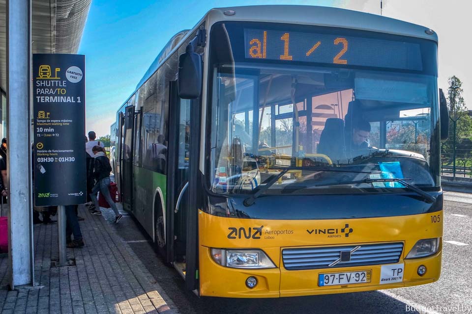 Экспресс-автобус в аэропорт Лиссабона