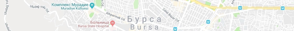 Карта отелей Бурсы и Улудаг﻿