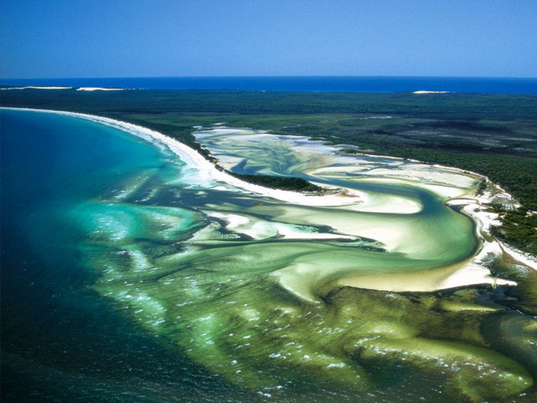 Самый большой песчаный остров в мире 