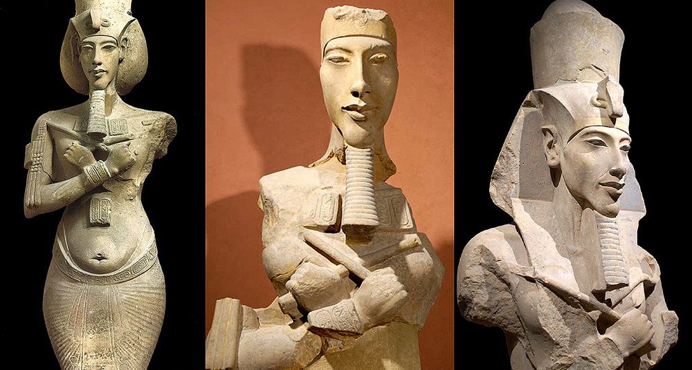 Эхнатон (Аменхотеп IV) - статуи
