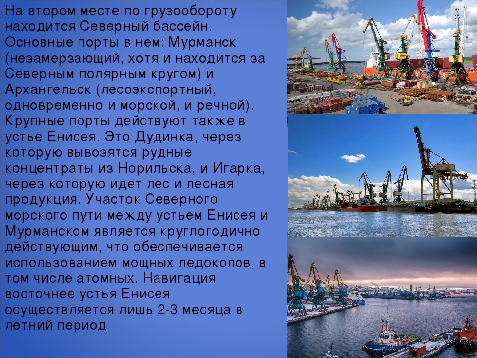 Крупнейший российский порт на белом море. Крупные морские и речные Порты. Северный бассейн Порты. Порты морского транспорта. Крупнейшие Порты Северного бассейна.