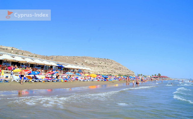 Пляж Курион. Песчаные пляжи Кипра в районе города Лимассол