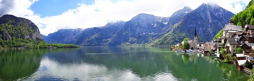 Hallstatt Lake Panorama. Hallstätter See. Austria