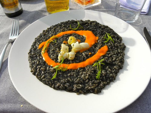 Risotto con seppie al nero. Venice. Spain