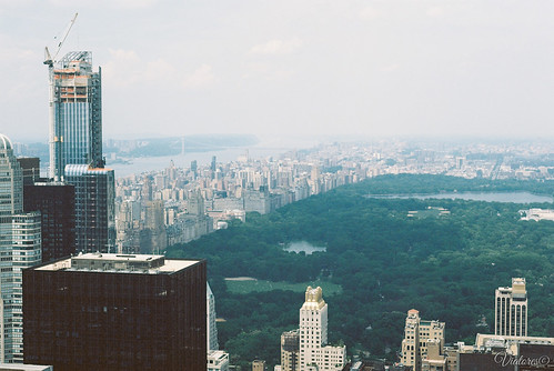 Вид на Центральный парк с Рокфеллеровского Центра. Central Park from Top of the Rock. New York. USA