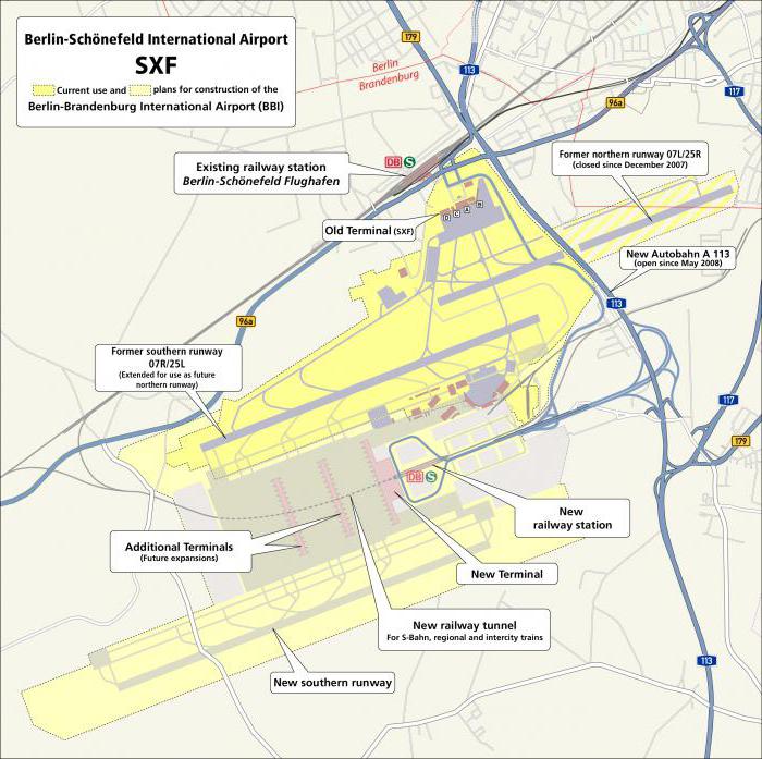 Схема аэропорта шенефельд