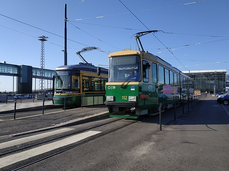 Трамваи в городе Хельсинки