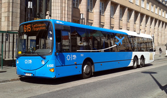 Автобус 615 из вокзала Хельсинки до аэропорта