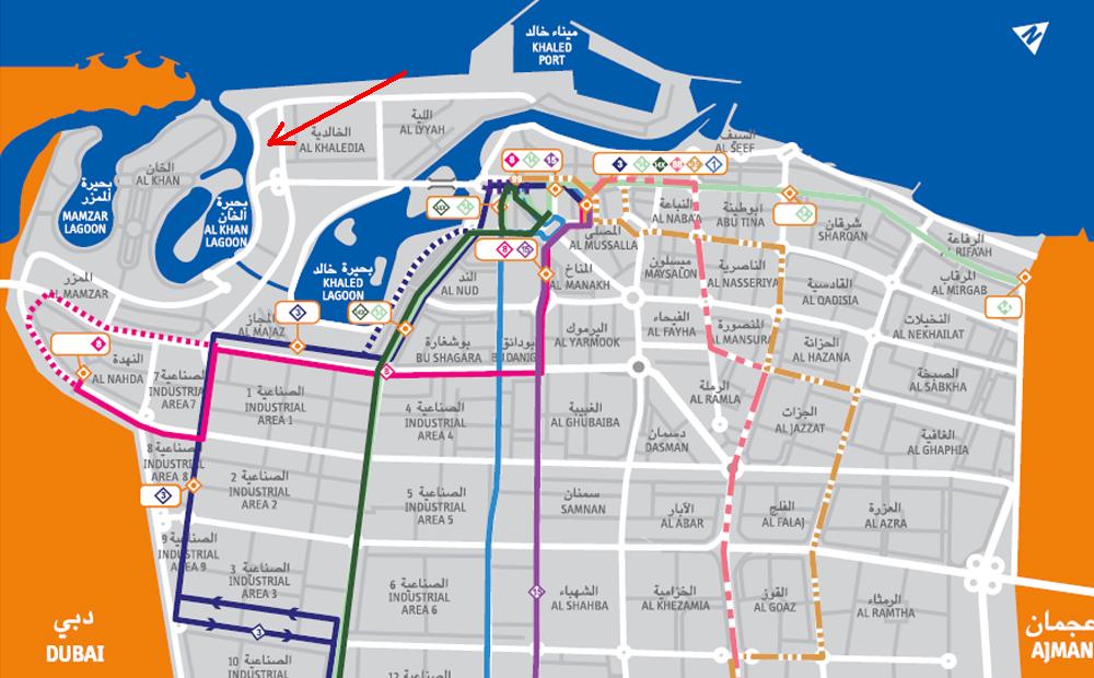 Магазины дубай карта. Автобусы Шарджа на карте. Шарджа Дубай на карте. Карта отелей Шарджа ОАЭ. Карта Дубай Шарджа Аджман.