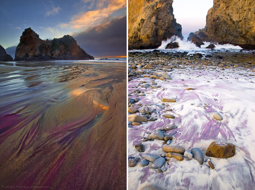 14. Фиолетовый пляж Пфайффер Бич, Калифорния.