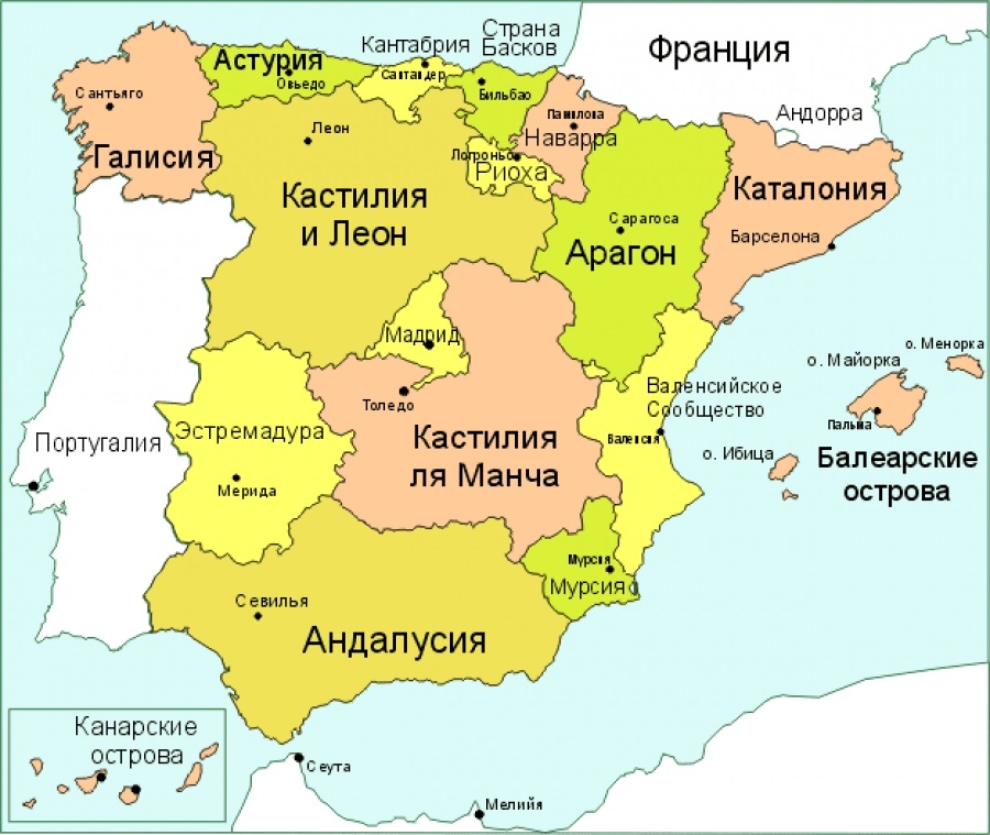 Административное деление Испании
