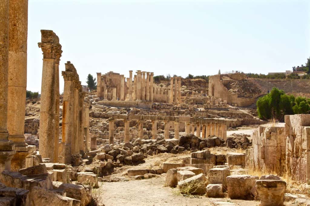 Руины древнего города Джераш, Иорадания