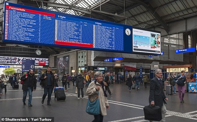 Zurich Central Station is in second place. It was praised for its high number of shops and restaurants