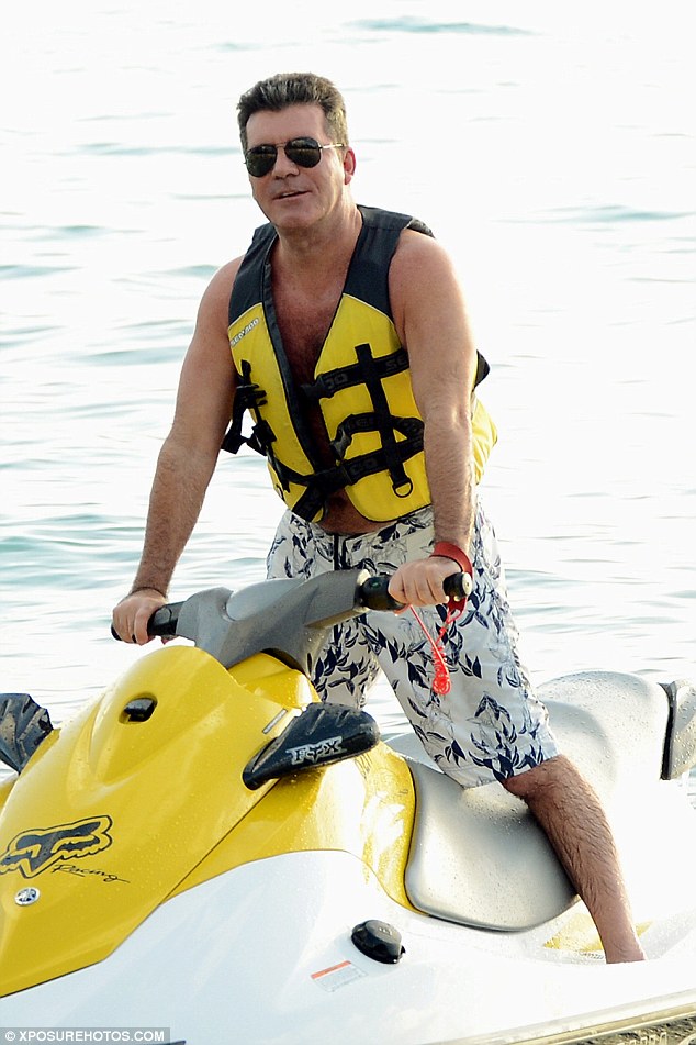 Jet set: Simon Cowell spends every New Year