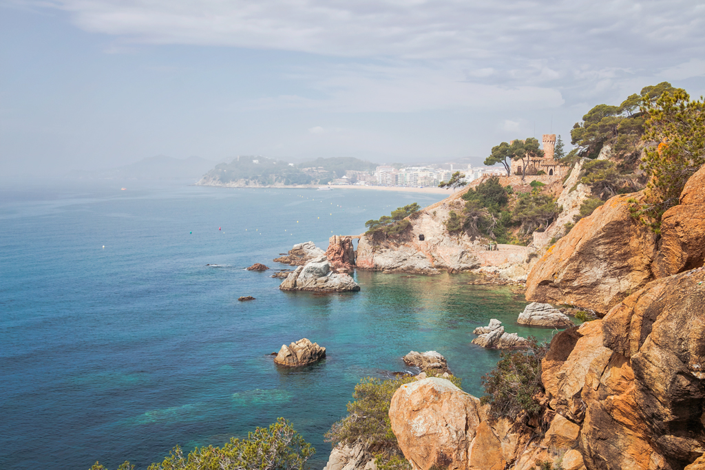 Красивая бухта в Льорет Де Мар. Lloret De Mar