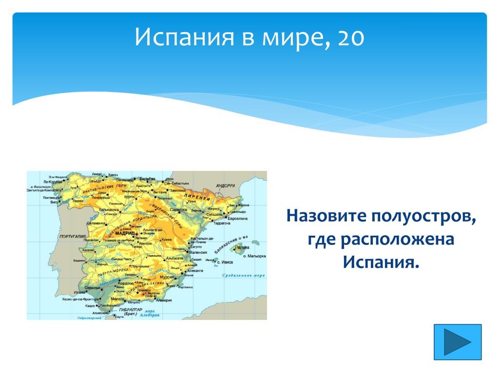 На каком полуострове находится город. Испания полуостров название. Название полуостровов. Перечислить полуострова. Испания полуостров на котором находится.