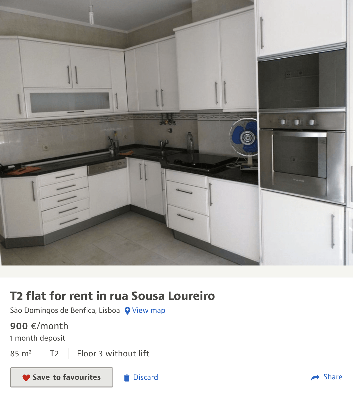 Квартира с кухней, но без&nbsp;мебели, сдается за 900 € (64 636 <span class=ruble>Р</span>)