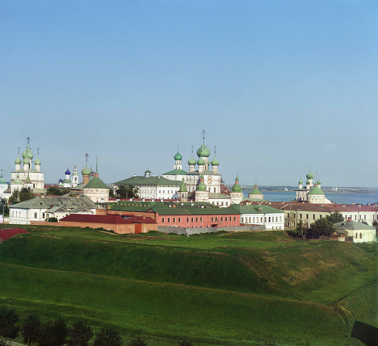Общий вид Кремля с колокольни Всесвятской церкви. Вид с северо-запада