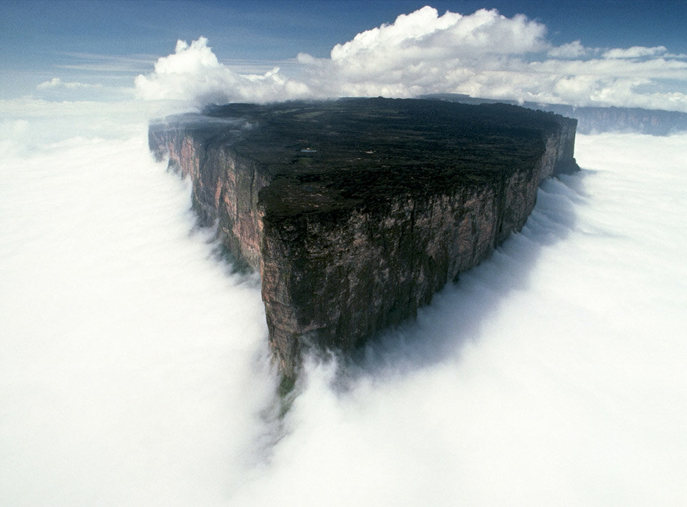 Aerial image of Tepuis, Venezuela South America: Mount Roraima (