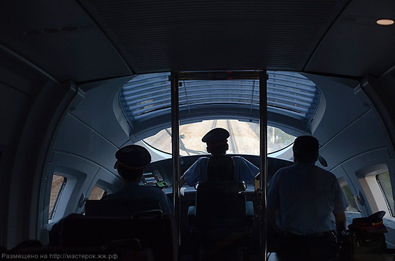 A high-speed train travels on the new Wuhan-Guangzhou railway in Wuhan