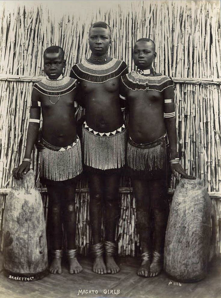 Девушки племени Магато. Южная Африка, последняя четверть XIX века