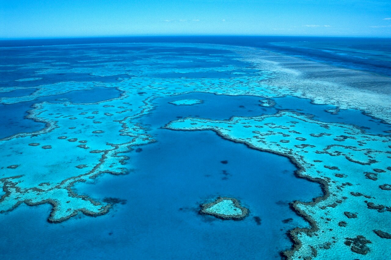 Aerial of the Great Barrier Reef