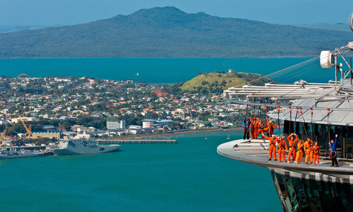 Sky Tower в Окленде, Новая Зеландия. Небесная палуба