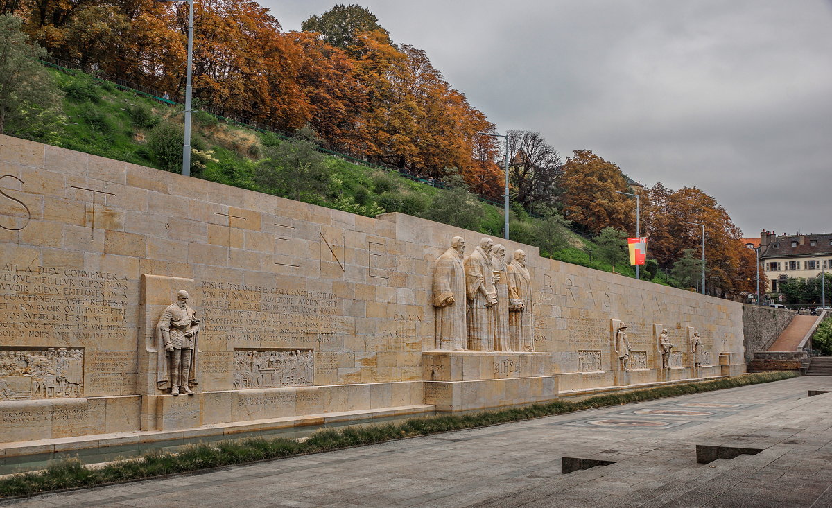Стена Реформации в Женева, Швейцария