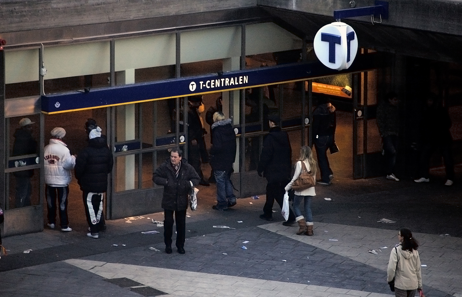 Вход на станцию метро T-centralen