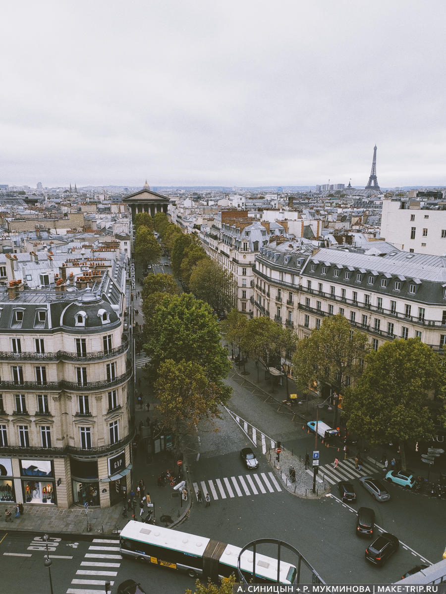 Бесплатные смотровые площадки Парижа