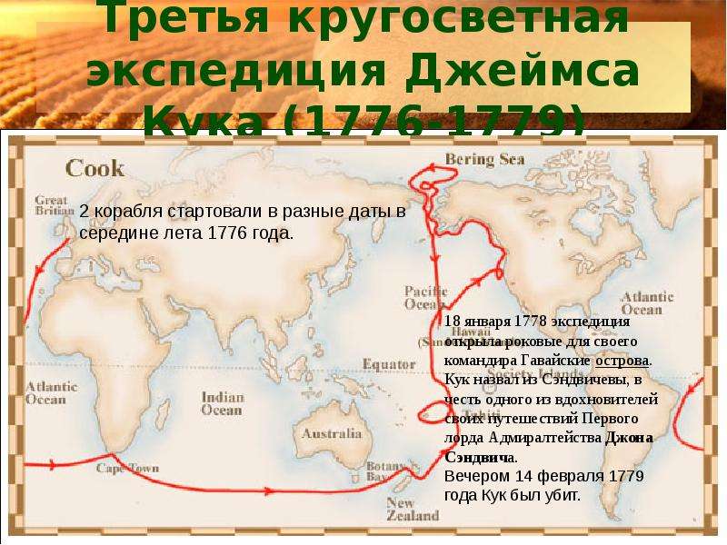 3 кругосветное путешествие джеймса кука