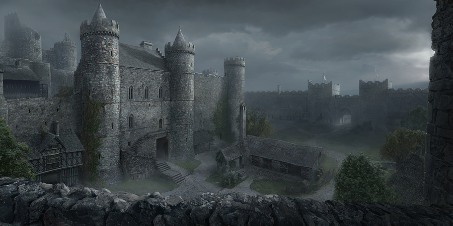 Вестерос град. Замок Старков Винтерфелл. Великий чертог Винтерфелл. Замок Старков в игре престолов.