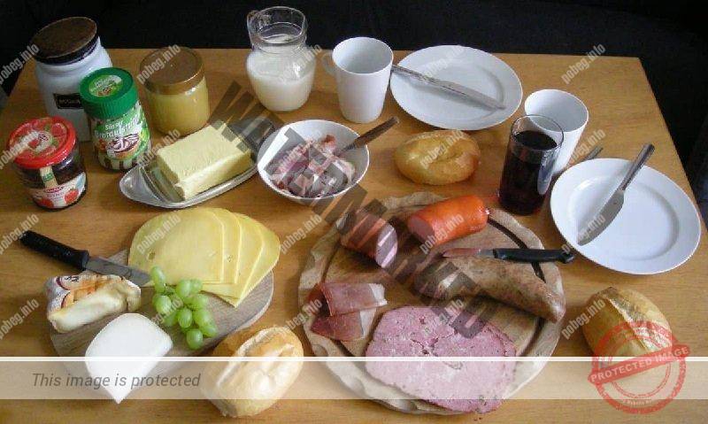 Традиционный немецкий завтрак