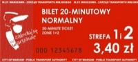 bilet 20 minutowy normalny