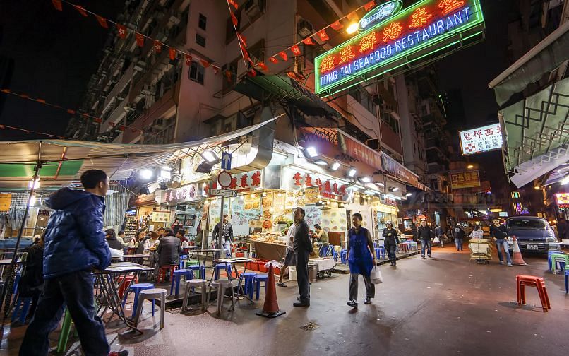 Ночной рынок в Гонконге