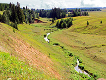 The hilly relief of Tatarstan