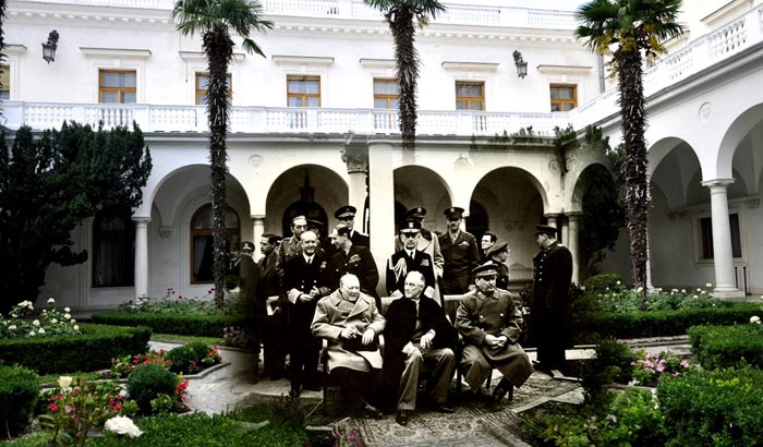 Лидеры трех сверхдержав собирались в Ялте в 1945 году 