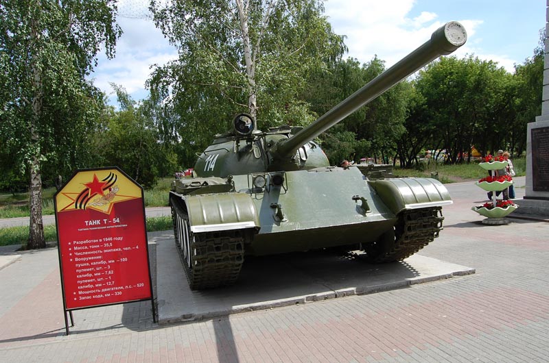 Военные экспонаты Парка Победы