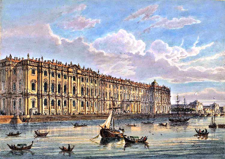 Зимний дворец в середине 19 века