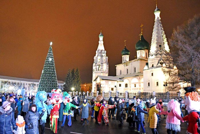 Новогодние гулянья в Ярославле