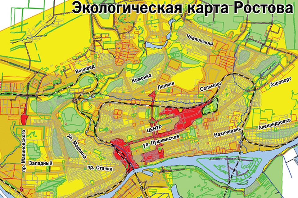 Карта Ростова 