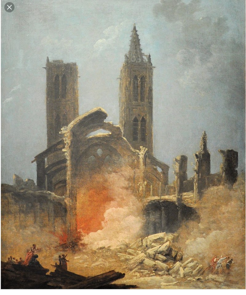 Снос церкви Сен-Жан-ан-Грев. Г. Робер.