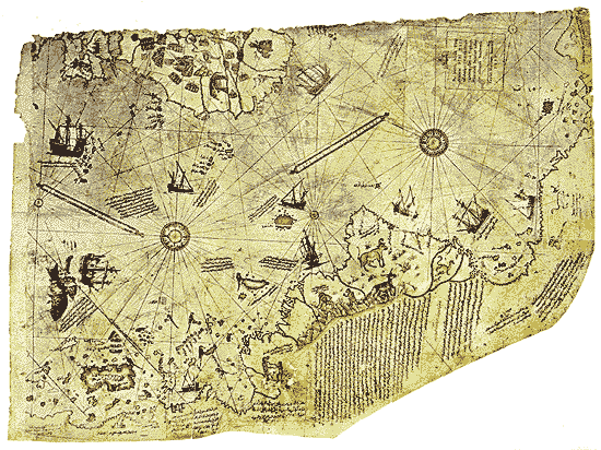 Карта Пири Рейса. 1513 г.