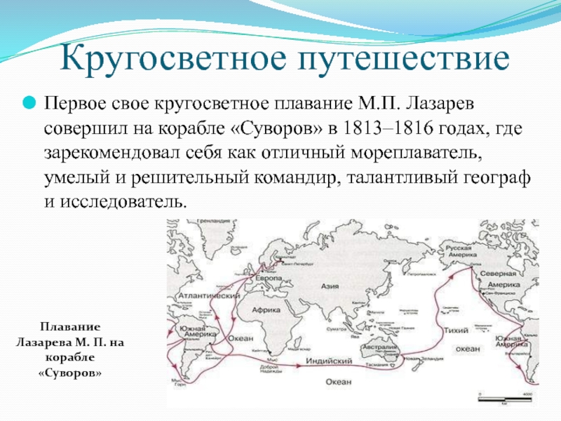 Русское кругосветное путешествие совершил